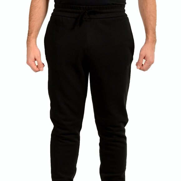 Versace Men's Black & White Logo Medusa Head Sweat Track Pants US M IT 50 - Picture 1 of 6